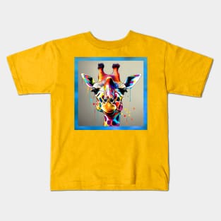 rainbow giraffe Kids T-Shirt